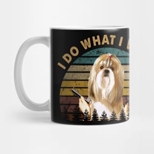 Shih Tzu I Do What I Want Capturing the Enchantment of Shih Tzu Dogs Mug